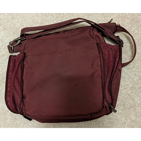 Women's Tracker Burgundy Crossbody Bag - Picture 2 of 5